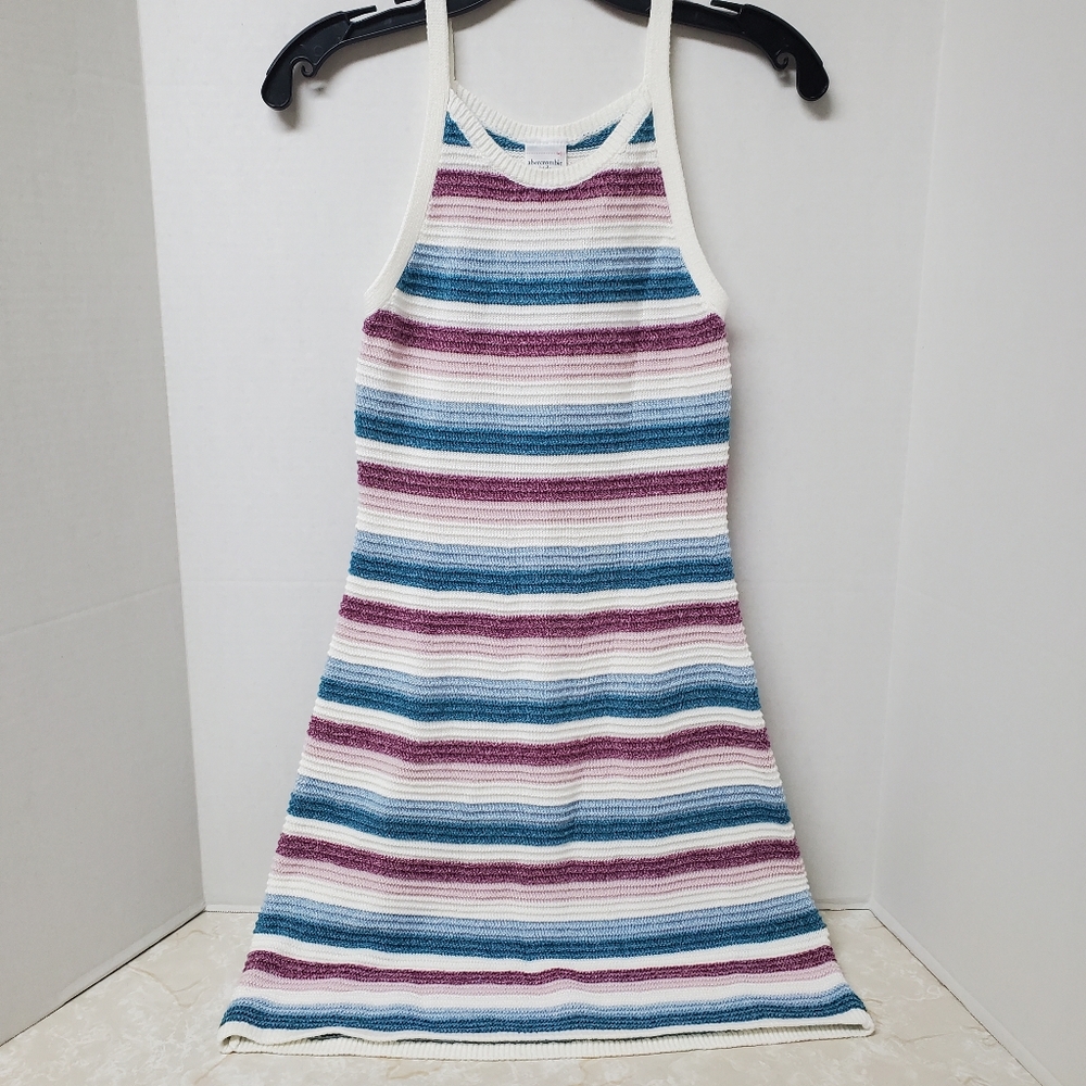 Abercrombie Kids 13/14 Sweater Tank Dress New Striped